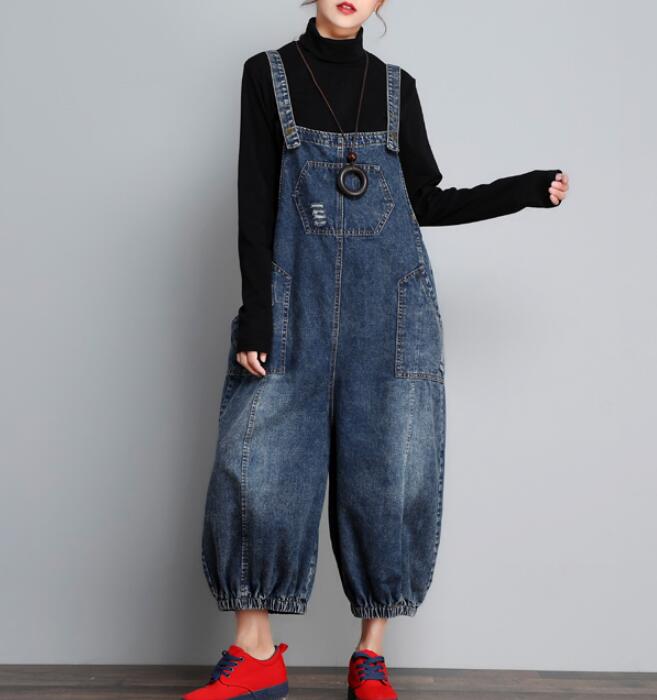 Denim Loose Casual Spring Denim Overall Women Jumpsuits Dress VPPBUY shop