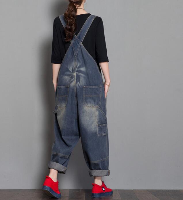 Handmade Denim Loose Casual Spring Denim Overall Women Jumpsuits VPPBUY shop