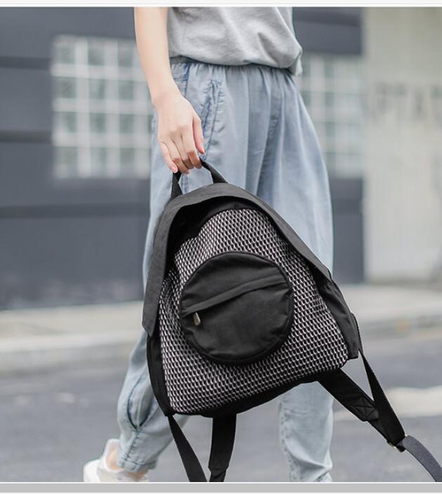 Patchwork Casual Simple Women Travel Backpack Shoulder Bag VPPBUY shop