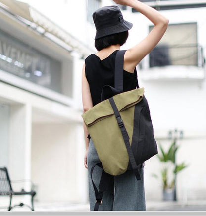 Patchwork Casual Simple Women Travel Backpack Shoulder Bag VPPBUY shop