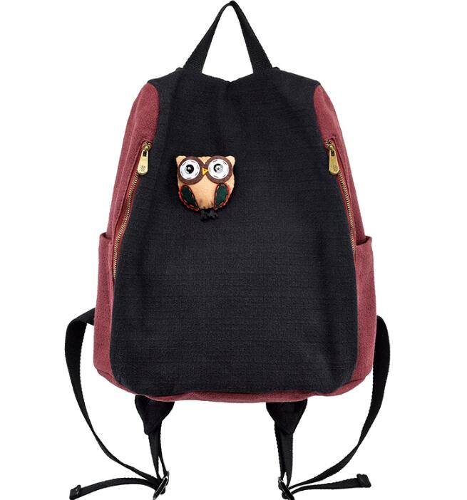 Owl Large Casual Simple Women Travel Backpack Shoulder Bag VPPBUY shop