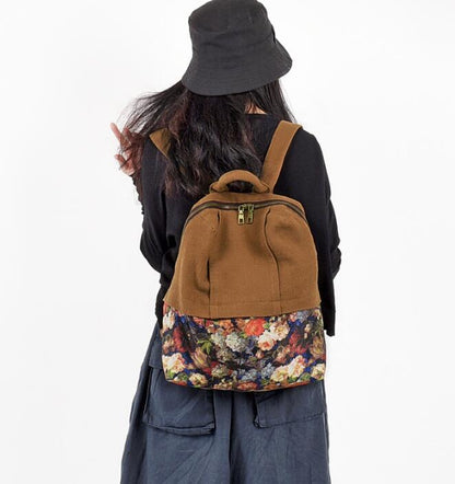 Floral PatchWork Large Casual Simple Women Travel Backpack Shoulder Bag 1289 VPPBUY shop