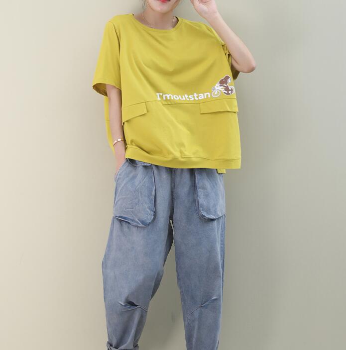 Loose Spring Casual Women Cotton Tops WG961707 VPPBUY shop