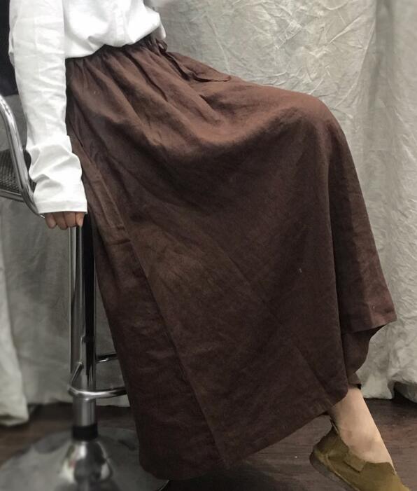 Casual linen loose Woolen Winter Women's Skirts  DZA2005106 VPPBUY shop