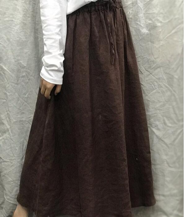 Casual linen loose Woolen Winter Women's Skirts  DZA2005106 VPPBUY shop