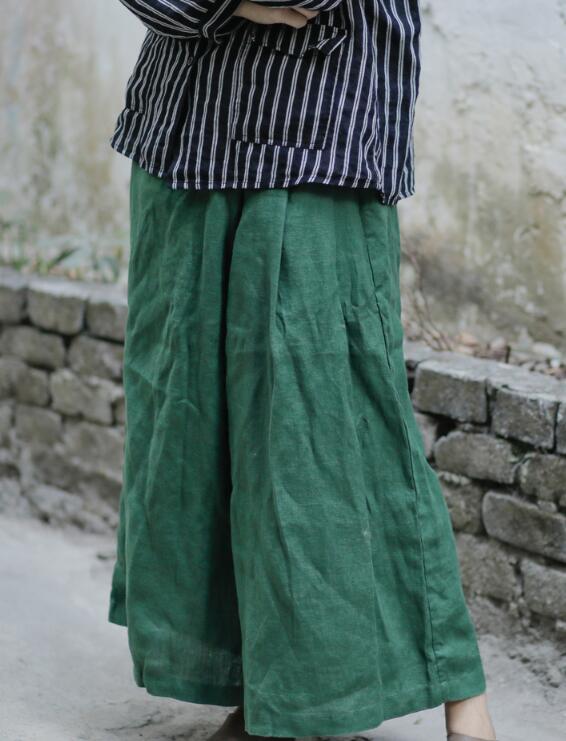 Summer Loose Linen Wide Leg Women Casual Pants WG05131 VPPBUY shop