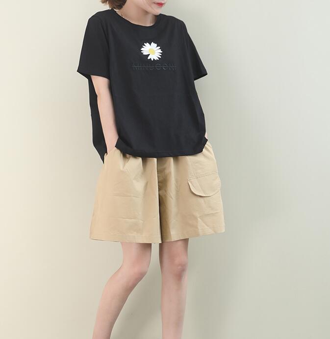 Loose Casual T-Shirts Summer Women Cotton Tops WG961707 VPPBUY shop