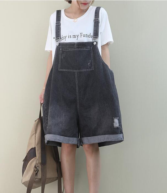 Denim Loose Casual Summer Denim Overall Loose Women Jumpsuits QYCQ05165 VPPBUY shop