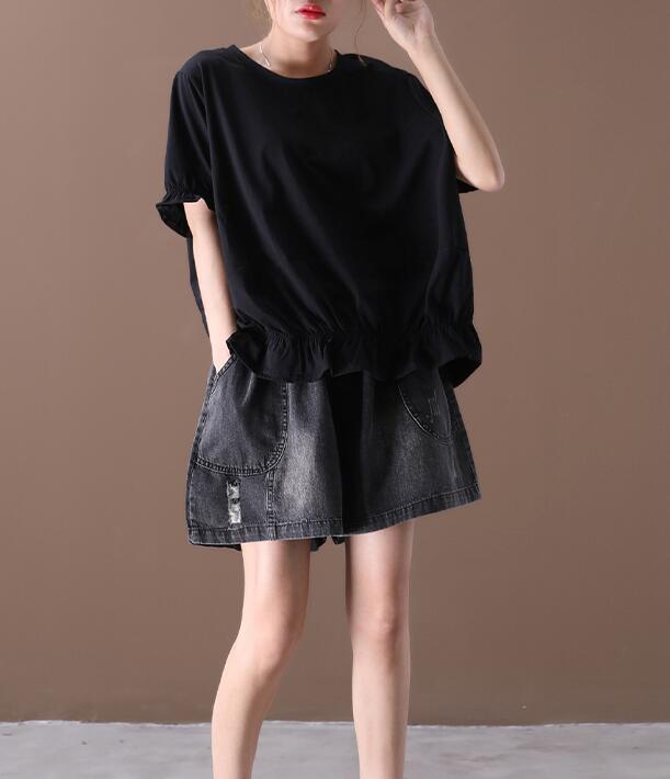 Loose Casual T-Shirts Summer Women Cotton Tops WG961707 VPPBUY shop