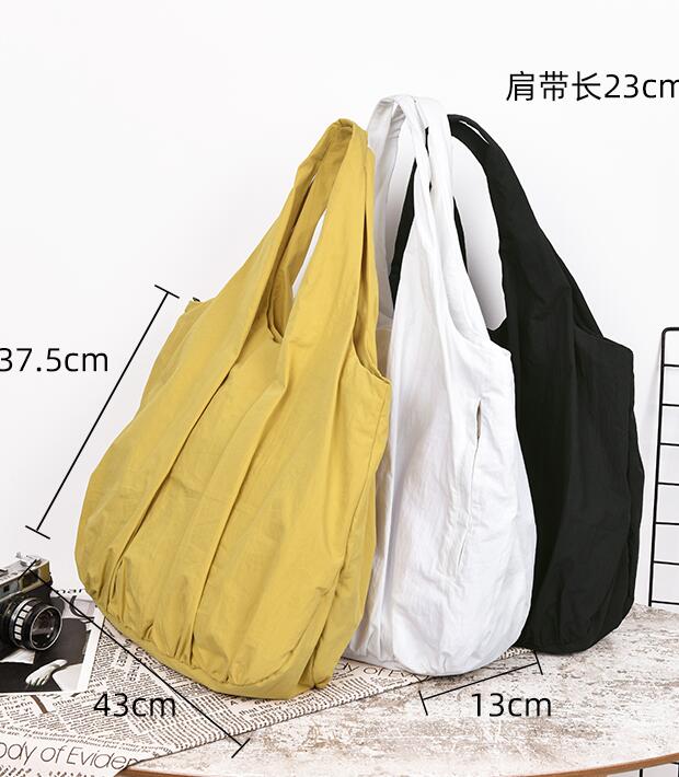 Solid Color Casual Large Simple Women Travel Shoulder Bag VPPBUY shop