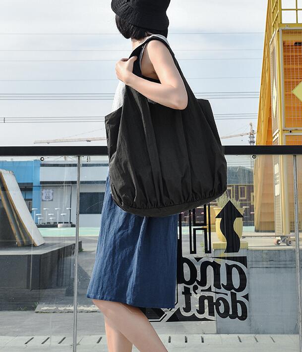 Solid Color Casual Large Simple Women Travel Shoulder Bag VPPBUY shop