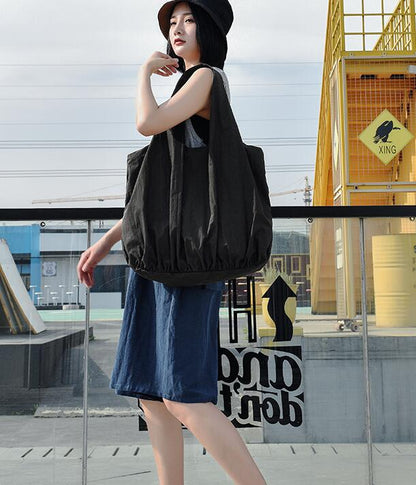 Solid Color Casual Large Simple Women Travel Shoulder Bag VPPBUY shop