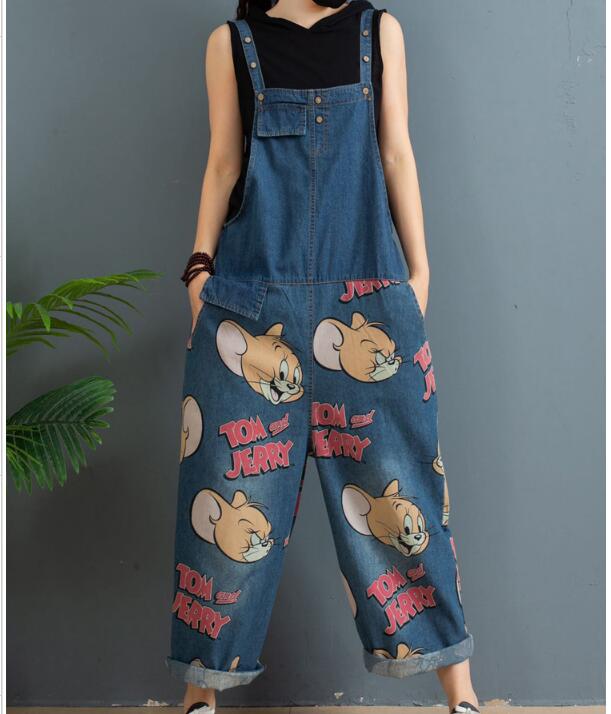 Denim Loose Casual Summer Denim Overall Loose Women Jumpsuits QYCQ05165 VPPBUY shop