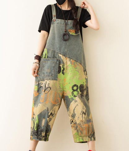 Denim Loose Casual Summer Denim Overall Loose Women Jumpsuits QYCQ05165 VPPBUY shop