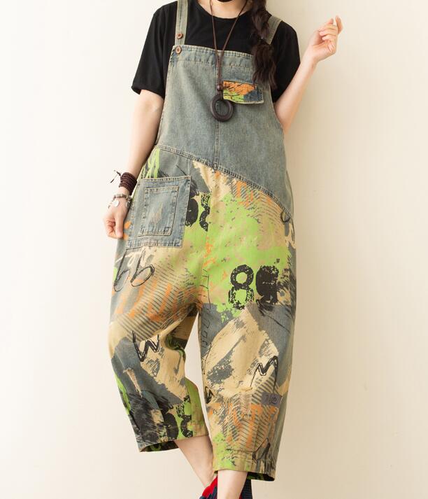 Denim Loose Casual Summer Denim Overall Loose Women Jumpsuits QYCQ05165 VPPBUY shop