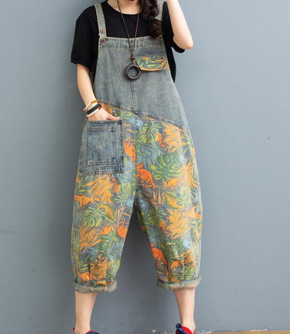 Denim Loose Casual Summer Denim Overall Loose Women Jumpsuits QYCQ05165 VPPBUY shop