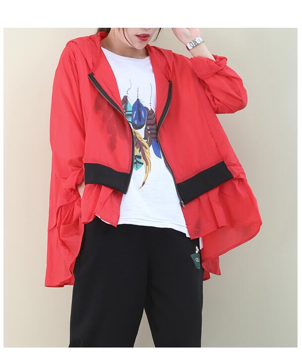 Summer Women Casual Coat Loose Hooded Parka Plus Size VPPBUY shop