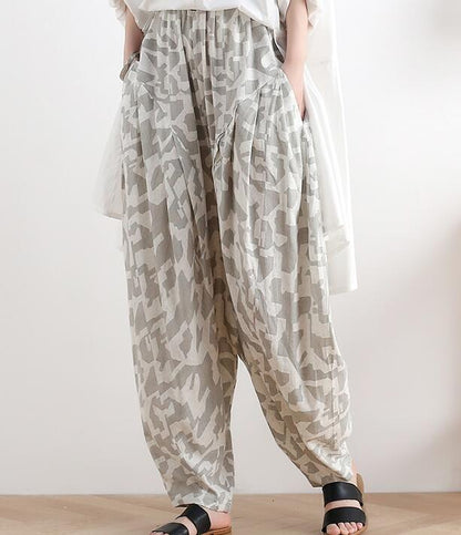 Loose large harem Linen Wide Leg Women Casual Pants AMT05131 VPPBUY shop