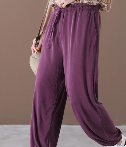 Summer Loose Wide Leg Women Casual Pants Elastic Waist WG05131 VPPBUY shop