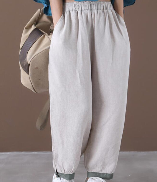 Loose Wide Leg Women Casual Pants Elastic Waist WG05131 VPPBUY shop