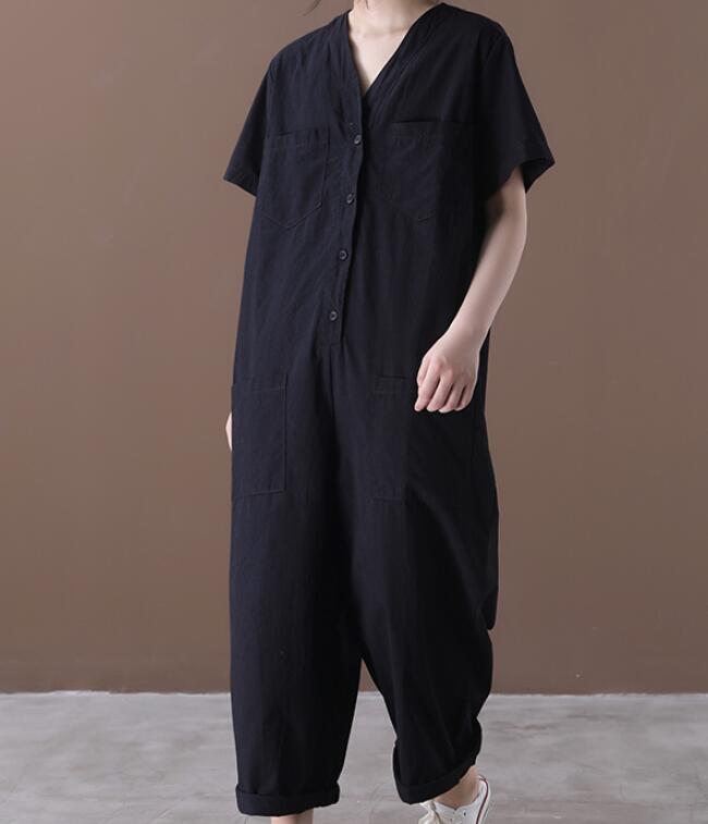 Summer  Women Casual Cotton Linen Jumpsuits PZ97251 VPPBUY shop