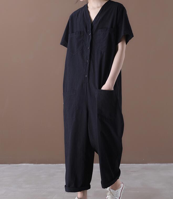 Summer  Women Casual Cotton Linen Jumpsuits PZ97251 VPPBUY shop