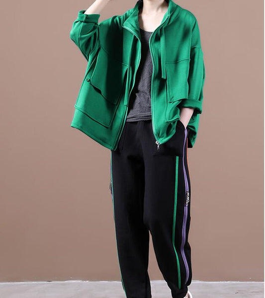 Green Women Casual Hooded Parka Plus Size Fall Short Coat Jacket JT200945 VPPBUY shop