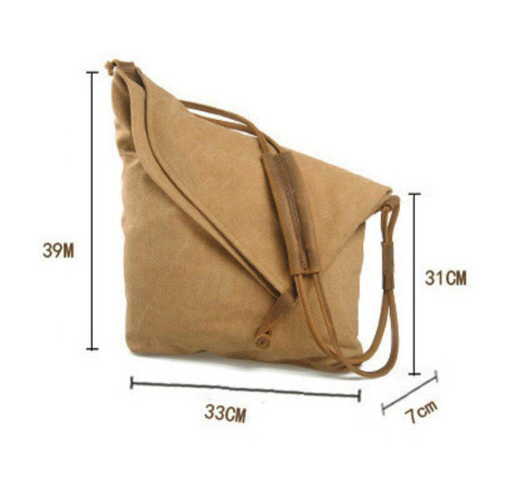 Women's Canvas Shoulder Bag Tote Bag Messenger Bag Large Capacity Crossbody Bag Retro Literary Cloth Bag For Gift VPPBUY shop