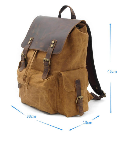 Men's Canvas Backpack Bag Travel Bag Outdoor Large Capacity Bag Durable Schoolbag Bag For Gift VPPBUY shop