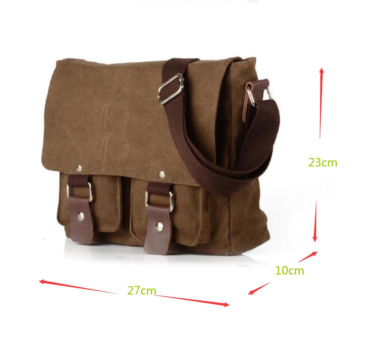 Canvas Messenger Bag Shoulder Bag Crossbody Bag Vintage Briefcase Bag Durable Casual For Gift VPPBUY shop