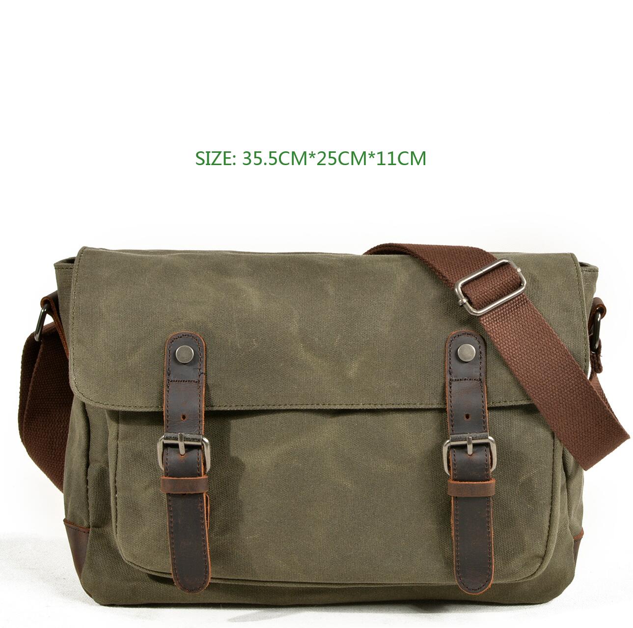 Canvas Messsenger Bag Shoulder Bag Briefcase Business Bag Waterproof Bag Casual Commuter Bag For Gift VPPBUY shop