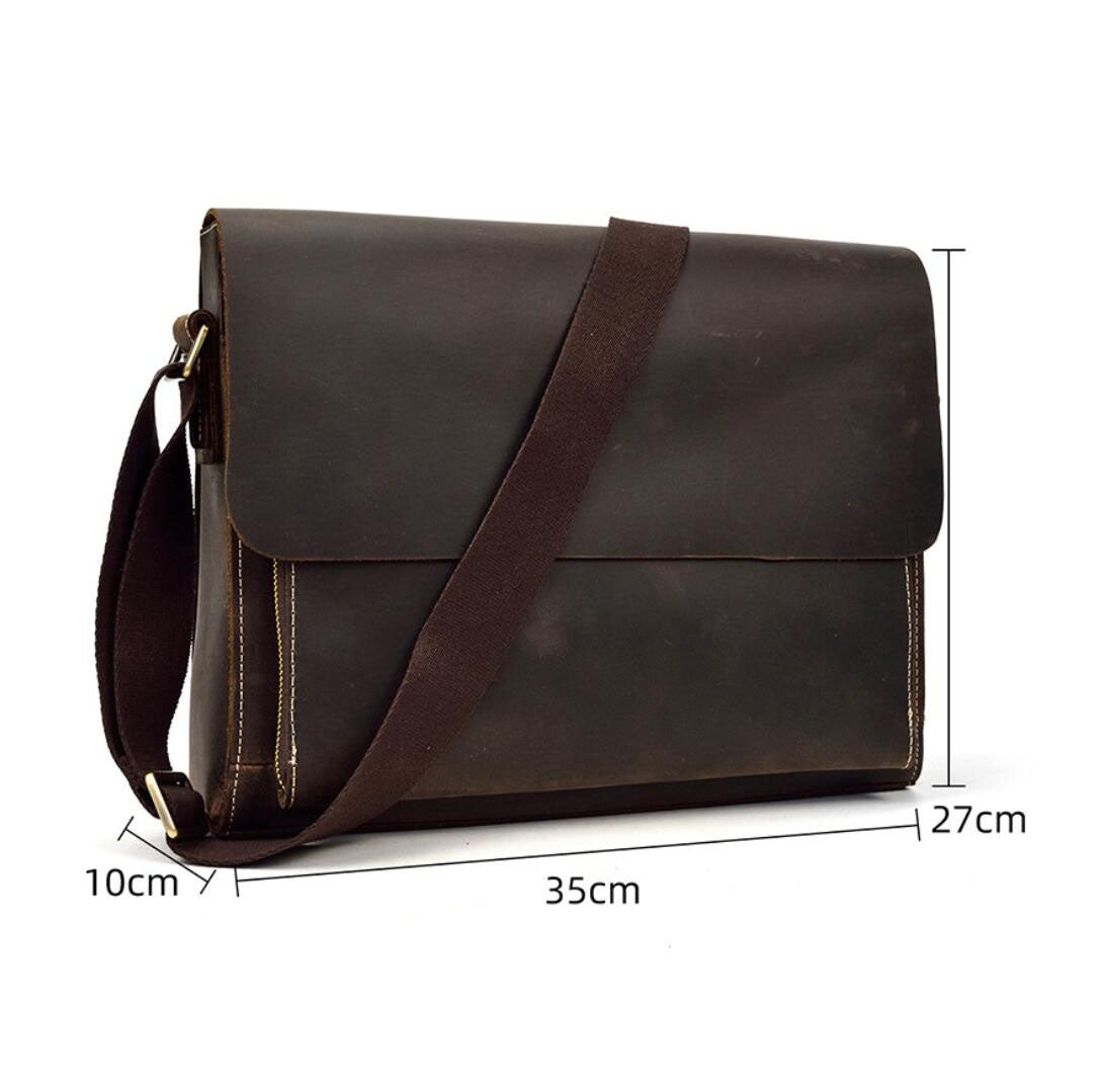 Men Leather Messenger Bag Shoulder Bag Crossbody Bag Leather Portfolio Laptop Bag, Gift for him .8467 VPPBUY shop