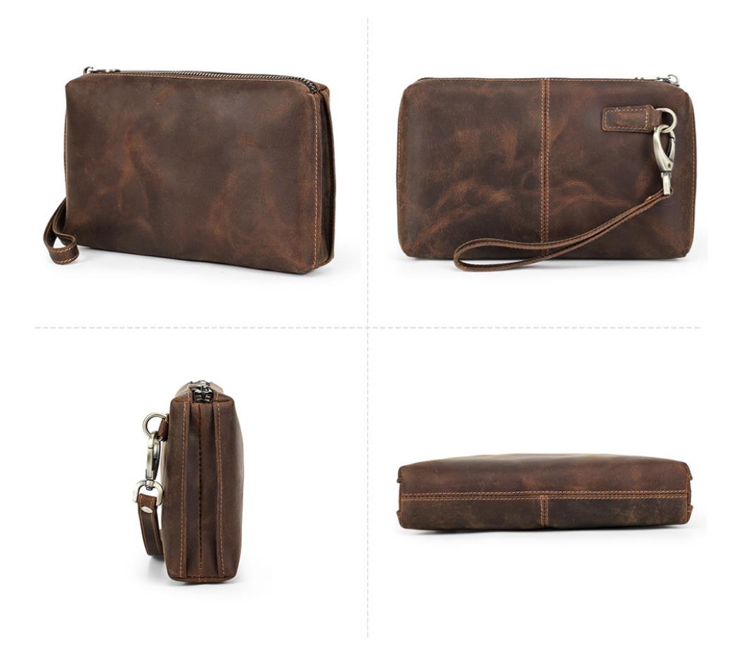 Men's Wallet Leather Purse Leather Hand Bag Card Package Storage Bag Holder For Gift VPPBUY shop