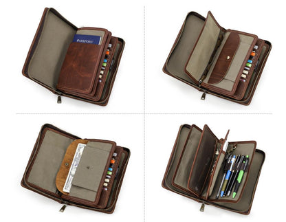 Men's Wallet Leather Purse Leather Hand Bag Clutch Bag Card Package Storage Bag For Gift VPPBUY shop