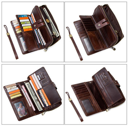 Men's Leather Hand Bag Clutch Bag Wallet Leather Purse Card Package Storage Bag For Gift VPPBUY shop