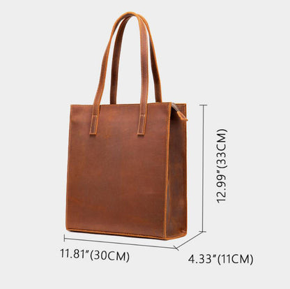 Genuine Leather Tote Bag for Women Shoulder Bag Handbag, Everyday Large Capacity Bag, Birthday Gift for Her VPPBUY shop