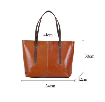 Leather Tote Bag for Women Shoulder Bag Handbag, Everyday Large Capacity Elegant Bag, Birthday Gift for Her VPPBUY shop