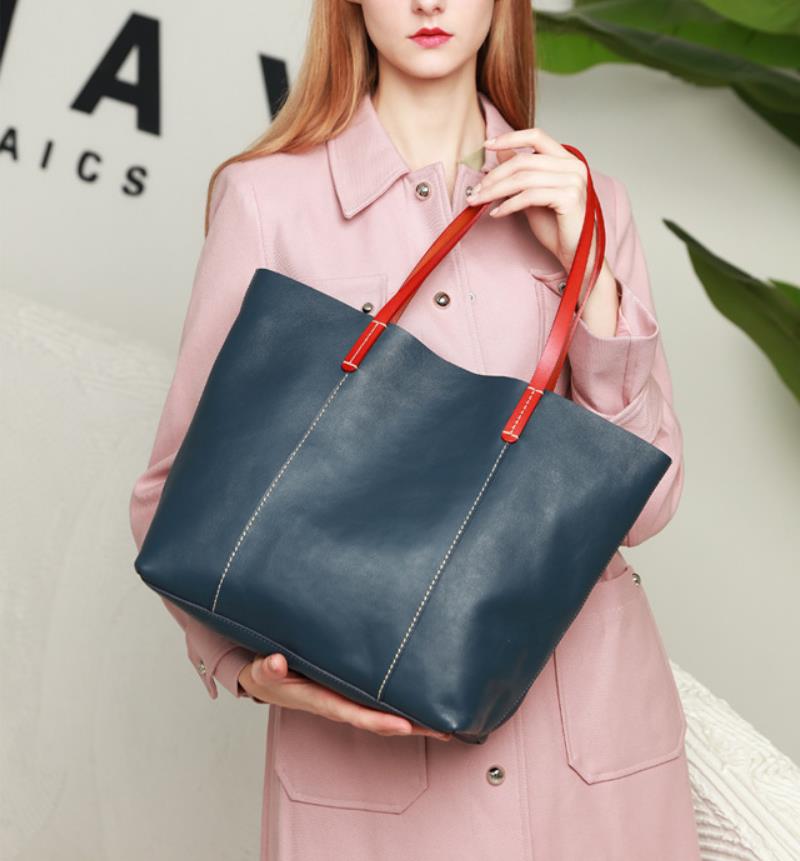 Minimalist Leather Tote Bag for Women Shoulder Bag Handbag, Everyday Large Capacity Elegant Bag, Birthday Gift for Her VPPBUY shop