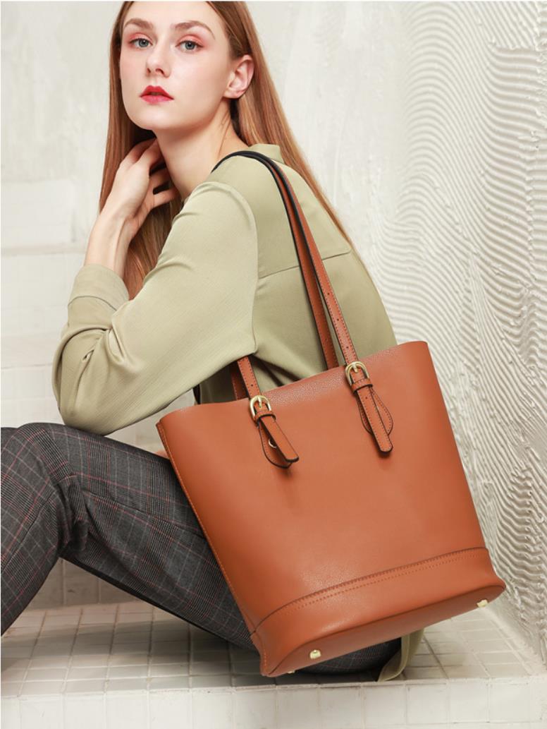 Simple Fashion Leather Tote Bag for Women Shoulder Bag Handbag, Everyday Large Capacity Elegant Bag, Birthday Gift for Her VPPBUY shop