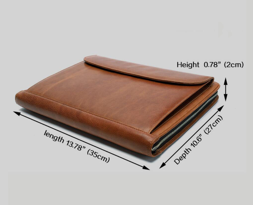 Leather Portfolio iPad Tablet Case Notebook Holder File Organizer Notepad Holder, Business Briefcase, Portfolio Folder for Gift VPPBUY shop