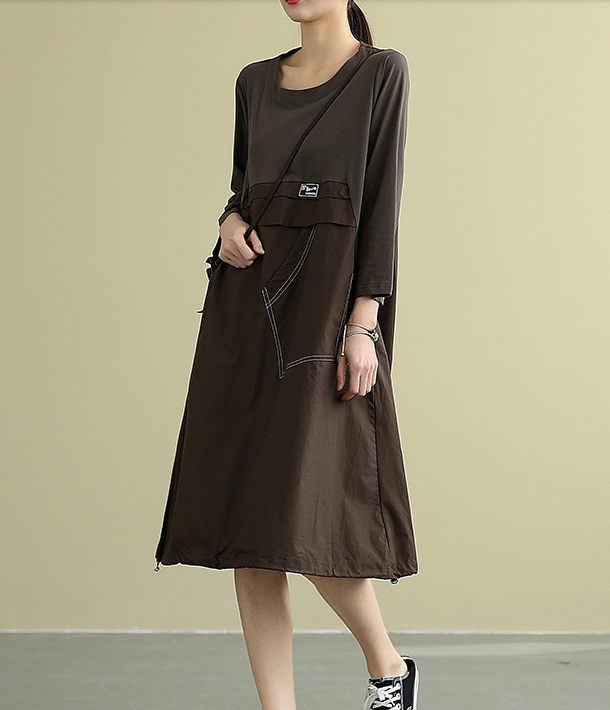 Summer  Spring Cotton  Women loose Dresses DZA05221 VPPBUY shop