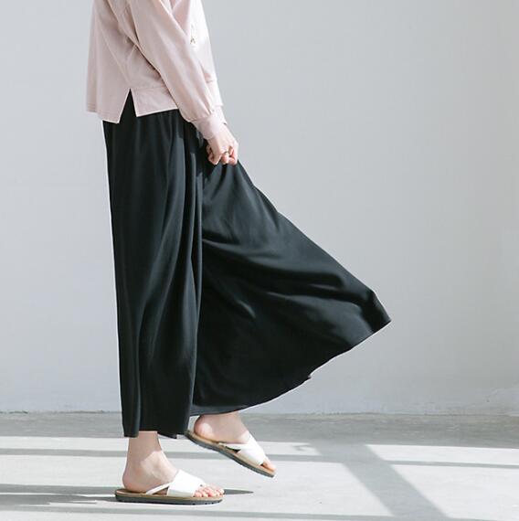 Summer Cotton Women Wide Legs Pants VPPBUY shop