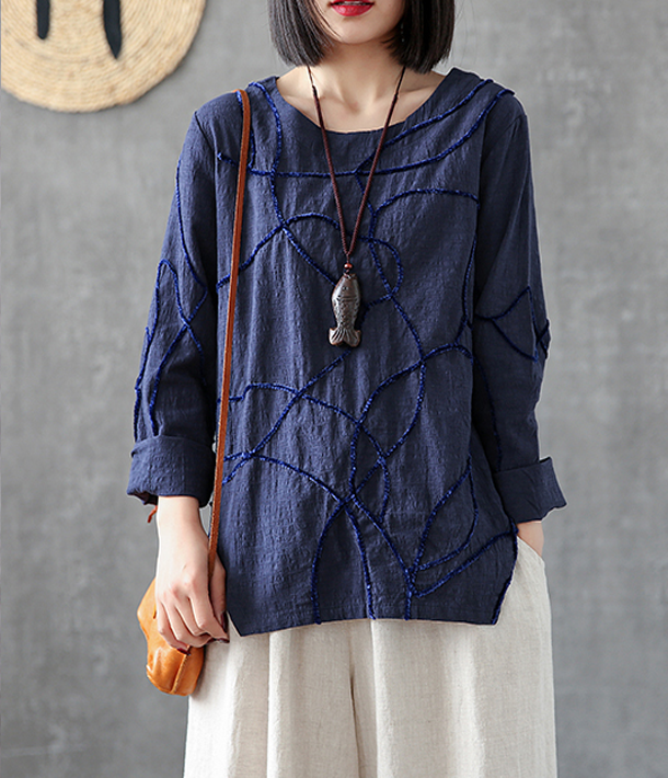 Length Sleeve Spring Summer Women Casual Blouse Cotton Linen Shirts  Women Tops DZA2005316 VPPBUY shop