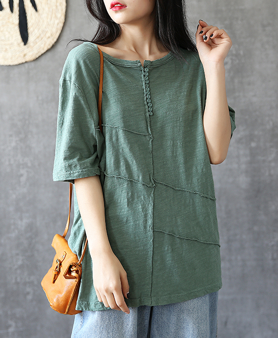 O Neck Summer Women Casual Blouse Cotton Linen Shirts  Women Tops DZA2005242 VPPBUY shop