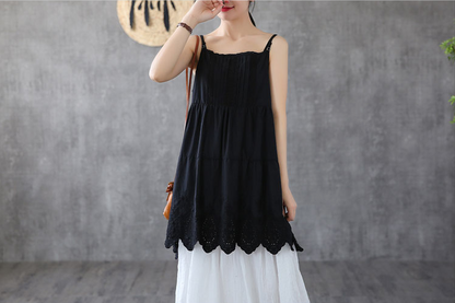 SleevelessWomen Casual Blouse Cotton Shirts Tops DZA2007135 VPPBUY shop