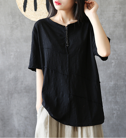 O Neck Summer Women Casual Blouse Cotton Linen Shirts  Women Tops DZA2005242 VPPBUY shop