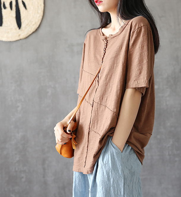 O Neck Summer Women Casual Blouse Cotton Linen Shirts  Women Tops DZA2005242 VPPBUY shop