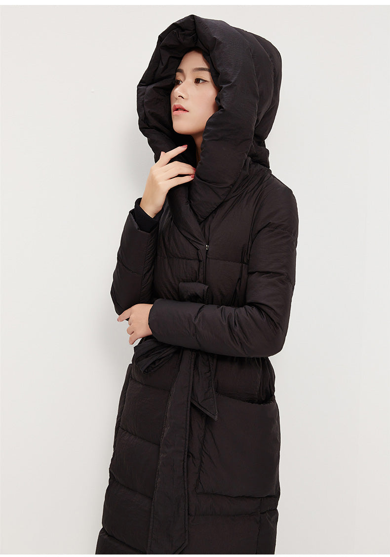 Long Winter Puffer Coat Duck Down Jacket, Down Jacket Women Hooded Down Coat 21005 VPPBUY shop