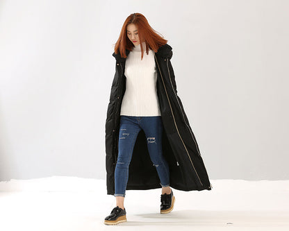 Long Winter Puffer Coat ,Duck Down Jacket, Hooded Down Warm Women Coat 0828 VPPBUY shop