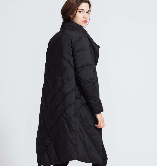 High Collar Women Winter Coat,Thick 90% Duck Down Puffer Jackets Warm Down Coat Any Size VPPBUY shop